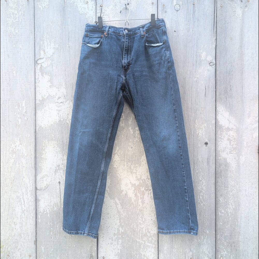 Levi's 505 Relaxed Straight Leg Jeans Med Wash Men's 38x32 (38x31)
